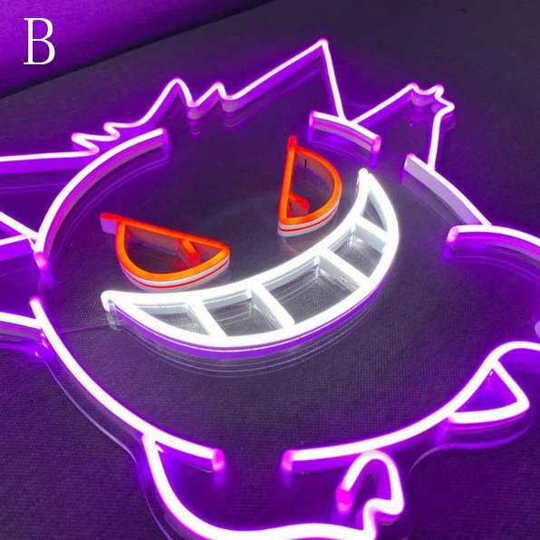 LEDネオンライト Gengar Neon Signs 室内装飾 LEDネオンサイン