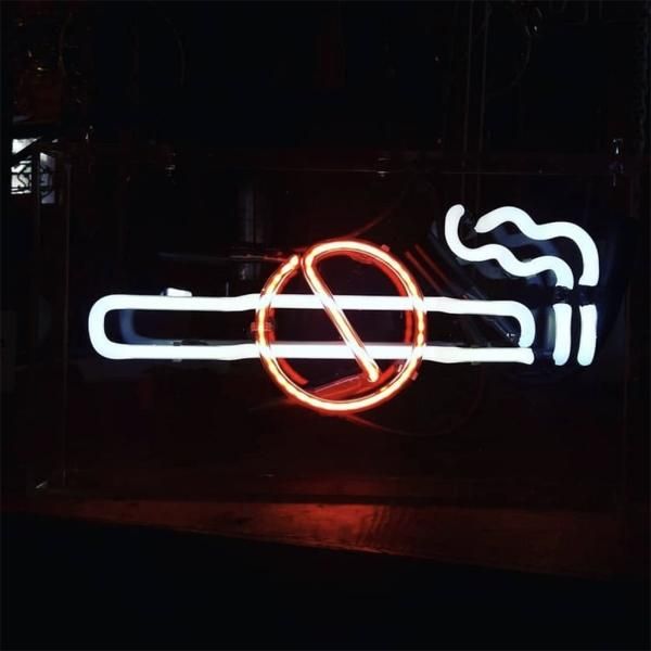 ネオンサイン NO SMOKING NEON SIGN 禁煙 店舗用標識 インテリア 