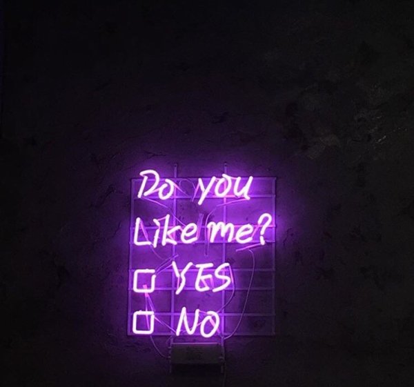 ネオンサイン DO YOU LIKE ME? YES/NO NEON SIGN 室内装飾 おしゃれ