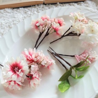 【Charme】  　〜シャルム〜　＊pink＊　桜のヘッドドレス