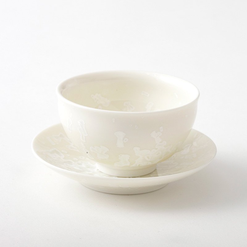 結晶白 削ぎ茶碗 37K055-25