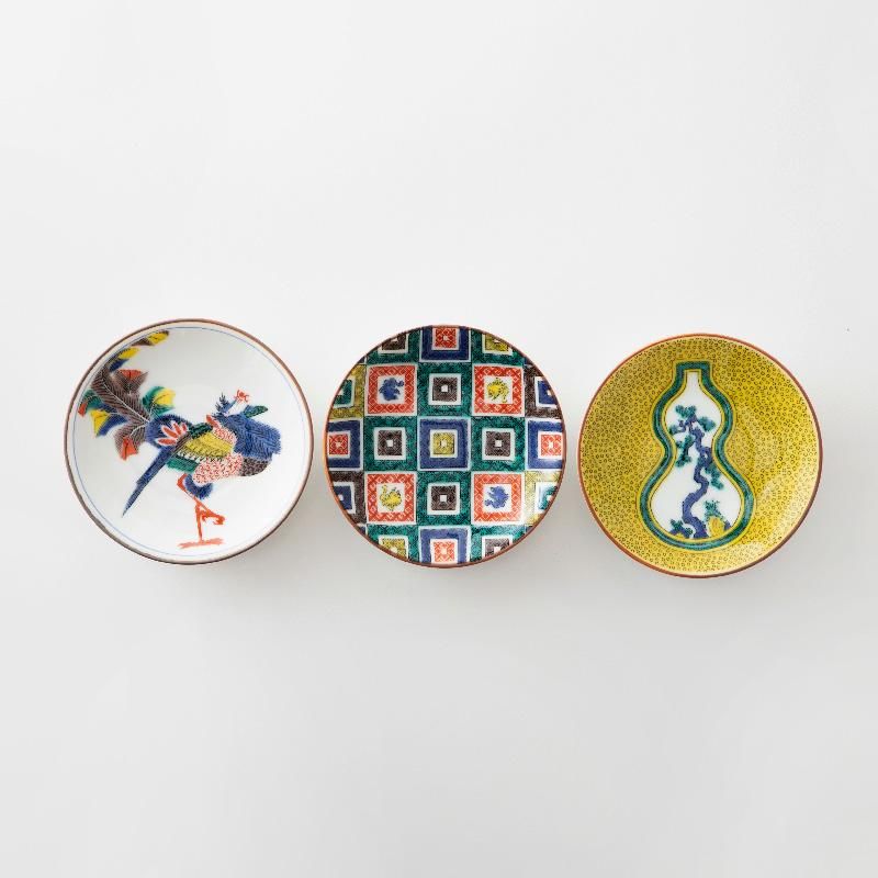 ‼️限定品‼️ローリングストーンズ 九谷焼 豆皿 3個セット 新品 バラ売り可能 ザ・ローリング・ストーンズ / RS No,9 Harajuku The Rolling