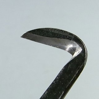 盆栽道具　神・舎利作り彫刻刀　（兼進作） 鎌型　右　No.87C