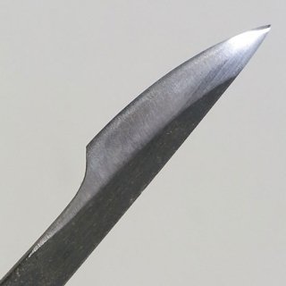盆栽道具　舎利作りナイフ（兼進作） 反り刃　切出 左　No.660