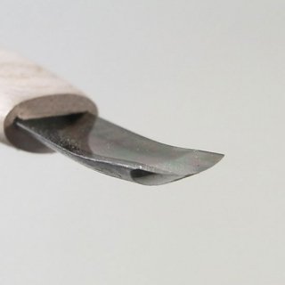 盆栽道具　ハイス鋼　彫刻刀　浅丸すくい　刃渡り 1.5　〜　18mm