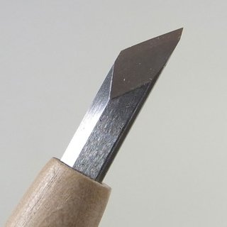 盆栽道具　ハイス鋼　彫刻刀　印刀（切り出し）　左　刃渡り 1.5　〜　18mm