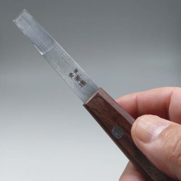 在庫限り】盆栽道具 接木ノミ （兼進作） 12mm 木柄 No.76