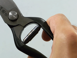 金属製 剪定鋏 曲線刃 虫バネ 年代物 金属製 剪定鋏 曲線刃 虫バネ 年代物