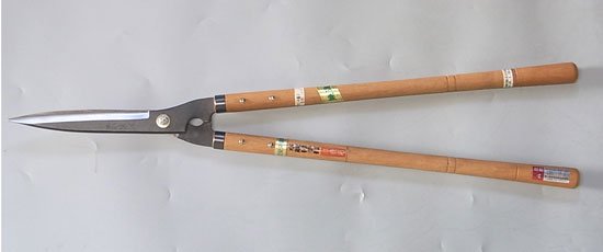 本職用 手打ち刈込鋏 (兼進作) 青紙 210mm / 全長780mm / 930g No.3463 - 盆栽、園芸道具の兼進