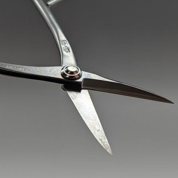 盆栽用 ステンレス鎬付き小枝切鋏 - 盆栽、園芸道具の兼進