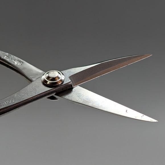 盆栽用 ステンレス鎬付き小枝切鋏 - 盆栽、園芸道具の兼進