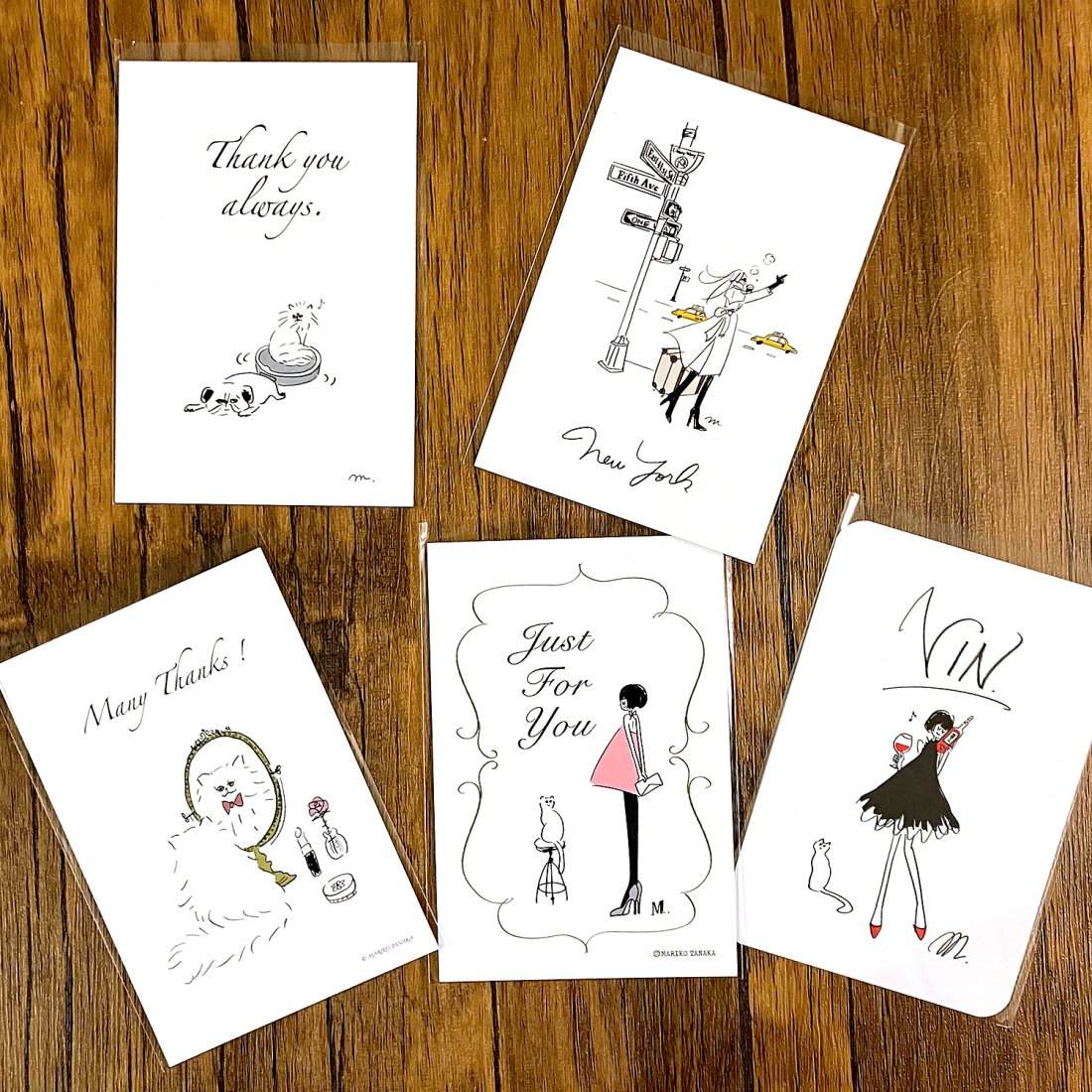 【選択自由】5枚 ポストカードセット - Illustrator Mariko Tanaka's online store