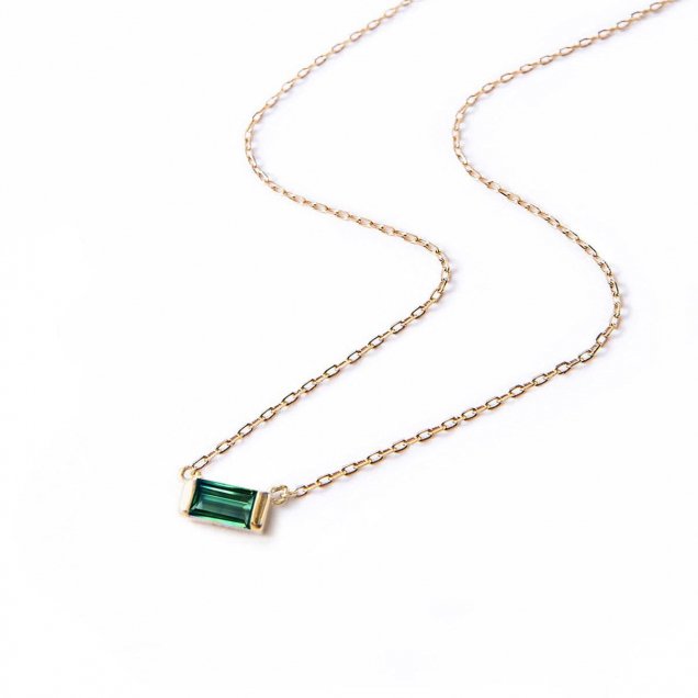 AMYOʥߡ Baguette Gemstone Necklace 