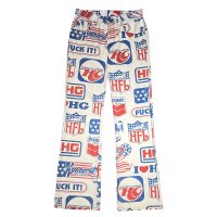 90's HYSTERIC GLAMOUR TOTAL PATTERN FLARE PANTS