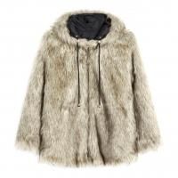 OPEN YY REVERSIBLE FAUX FUR HOOD JACKET

