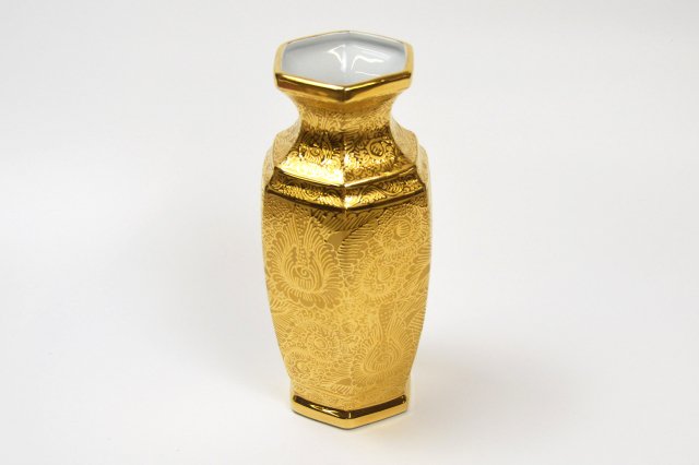 GIR750【タイ王朝伝統 ベンジャロン焼き】花瓶