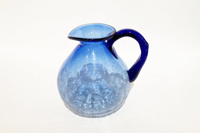 GIR603【手作りペルシアガラス】アートな置物（ブルー）