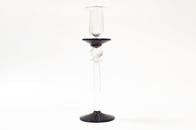 GIR613【手作りペルシアガラス】アートな燭台