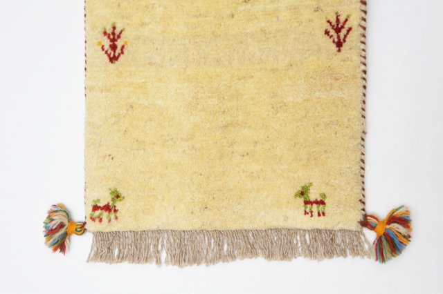 GIR901【ペルシアギャッベ】遊牧民の手織り・草木染め