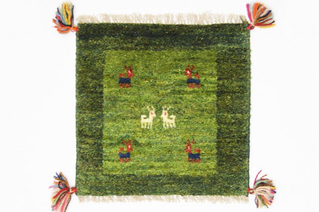 GIR912【ペルシアギャッベ】遊牧民の手織り・草木染め