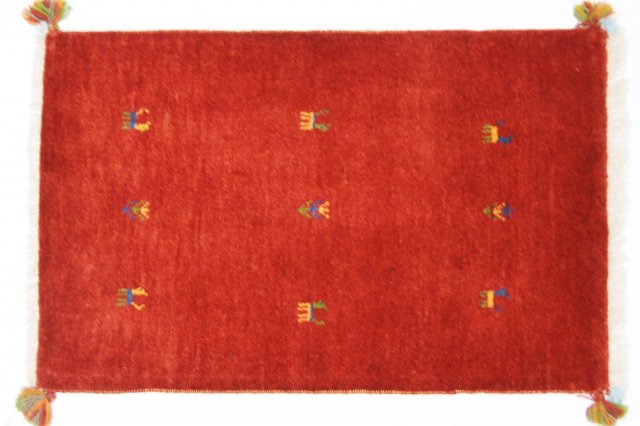 GIR922【ペルシアギャッベ】ザクロで染めた遊牧民の手織り・草木染めペルシア絨毯