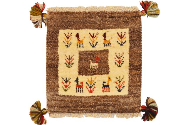 GIR945【ペルシアギャッベ】遊牧民の手織り・草木染め