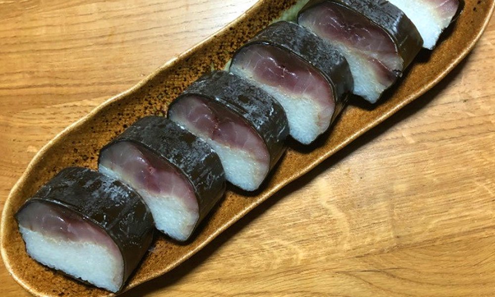 金華鯖の特一番手を使った鯖寿司