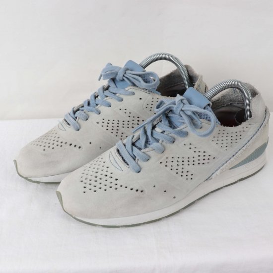 中古】new balance(ニューバランス)メンズ レディース996【25.0cm】ライトグレー水色yy1136