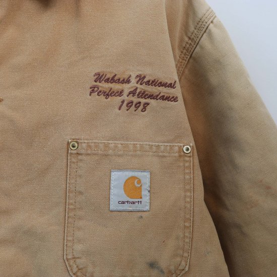 【中古】Carhartt(カーハート)メンズ【チョアコート】カバーオールダック地USA製ブラウン茶80's(古着)j6