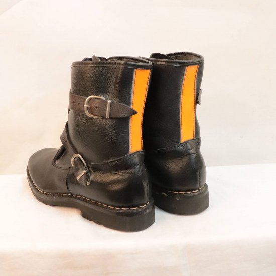 【中古】Paraboot(パラブーツ)メンズレザーブーツ(ストラップブーツ)【44】フランス製ヴィンテージ黒eb81