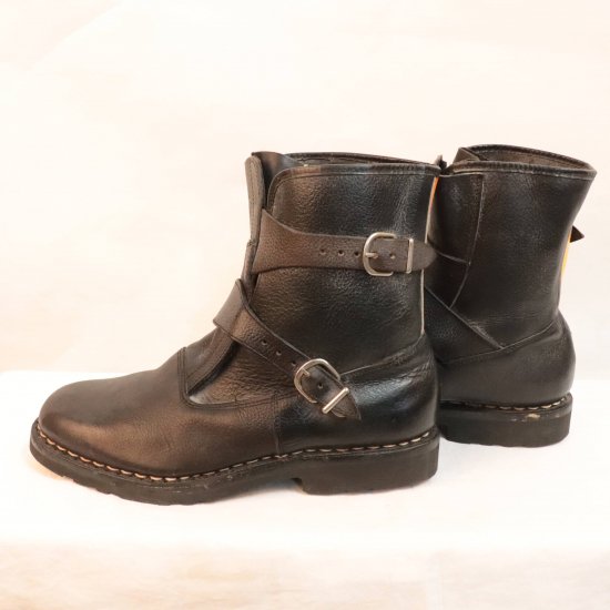 【中古】Paraboot(パラブーツ)メンズレザーブーツ(ストラップブーツ)【44】フランス製ヴィンテージ黒eb81