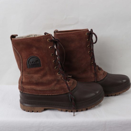 【中古】SOREL(ソレル)USA製メンズスノーブーツ【us 7】25.0cm位茶スエードso644