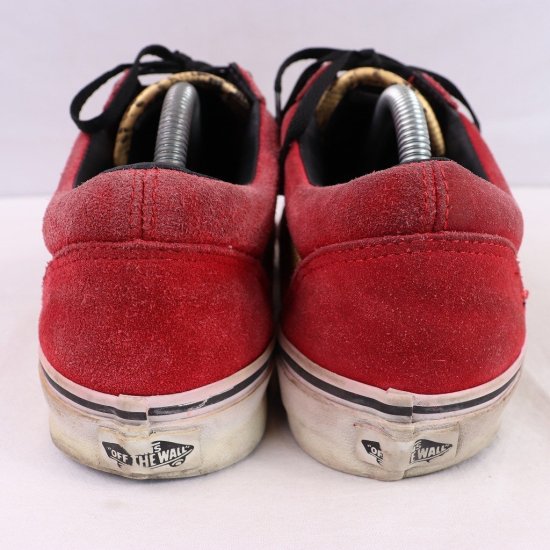 【中古】VANS(バンズ)メンズOLD SKOOL(オールドスクール)【26.5cm】赤レッドヘビ柄et906