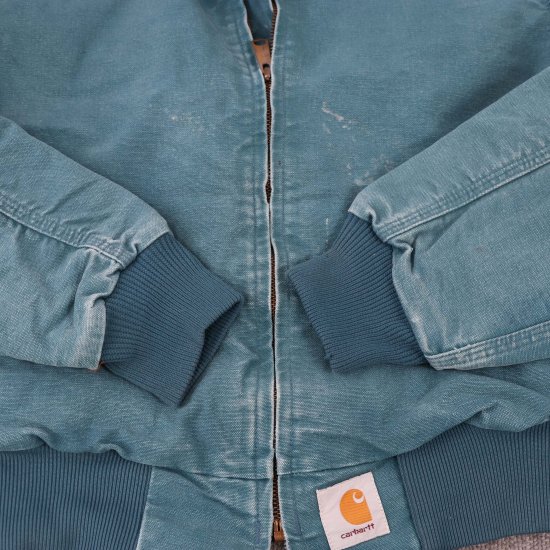 中古】Carhartt(カーハート)メンズ【サンタフェジャケット】ダック地緑