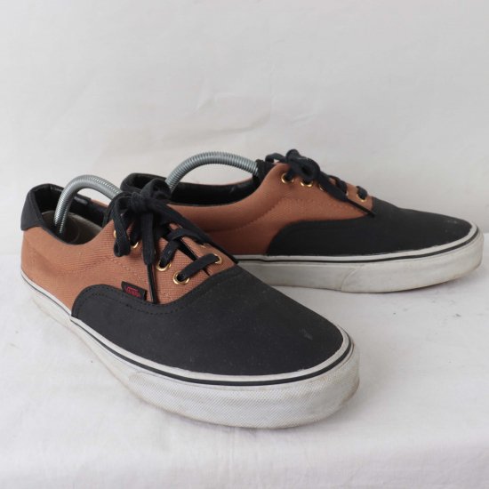 中古】VANS(バンズ)メンズERA(エラ)【28.0cm】黒ブラック茶ブラウンet1193