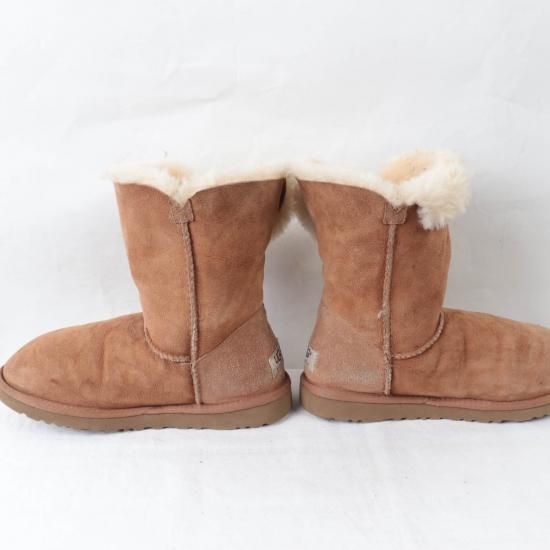 中古】UGG(アグ)レディースムートンブーツ【w 6】23.0cm位茶ug4