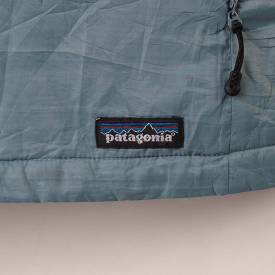 【中古】Patagonia(パタゴニア)レディースXL【ダウンベスト】水色(古着)j32