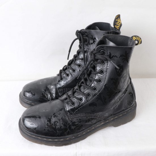 Dr.Martens CASSIDY スカル柄 8ホールブーツ UK7-www.coumes-spring.co.uk