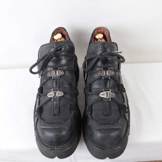 【中古】NEW ROCK(ニューロック)メンズ【46/47】スペイン製レザー黒eb403