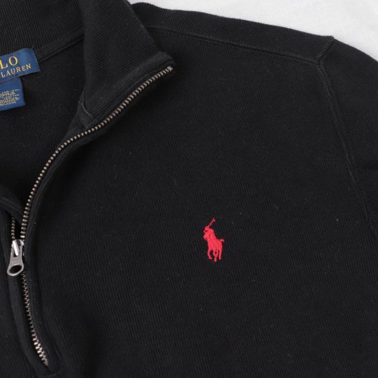 中古】RalphLauren(ラルフローレン)ポロpoloワンポイントハーフジップ