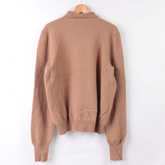 【中古】RalphLauren(ラルフローレン)ポロpolo長袖ポロシャツメンズ【ニット】ウールベージュXXL(古着)kt84