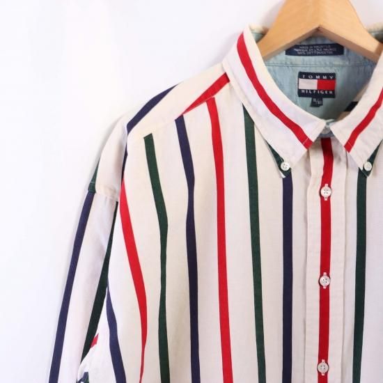 90年代 帝京高校　Admiral 赤 ストライプ 長袖シャツ 90年代 帝京高校 Admiral 赤 ストライプ 長袖シャツ