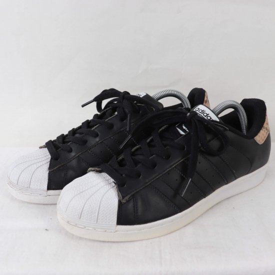 中古】adidas(アディダス)メンズ(スーパースター)SUPERSTAR【26.0cm】黒ブラックヘビ柄ad2936