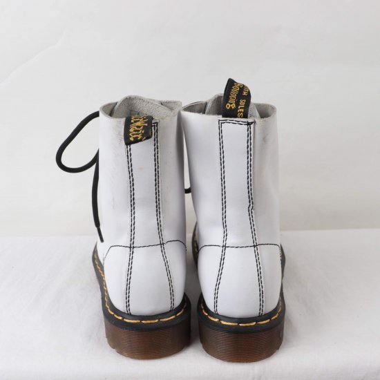 【中古】dr.martens(ドクターマーチン)レディース8ホール【UK5】23.5cm-24.0cm白dh2337