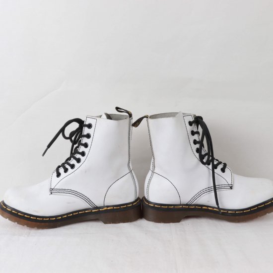 【中古】dr.martens(ドクターマーチン)レディース8ホール【UK5】23.5cm-24.0cm白dh2337