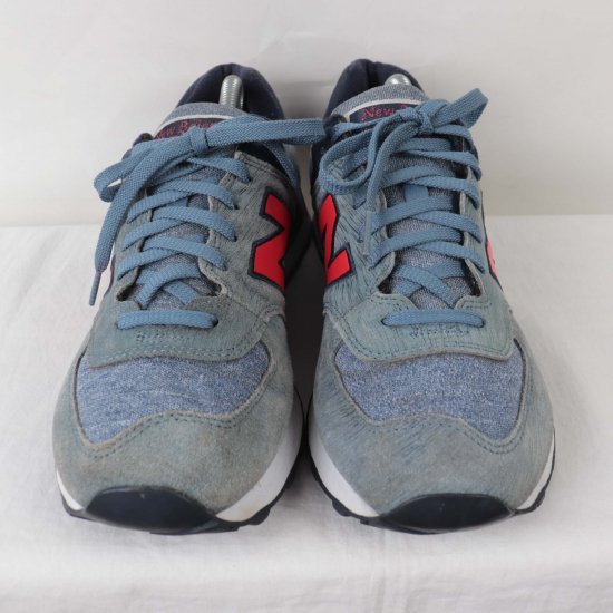 中古】New Balance(ニューバランス)メンズ574【27.5cm】ブルーグレー紺