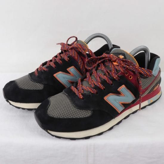 中古】New Balance(ニューバランス)メンズ574【25.5cm】黒グレー