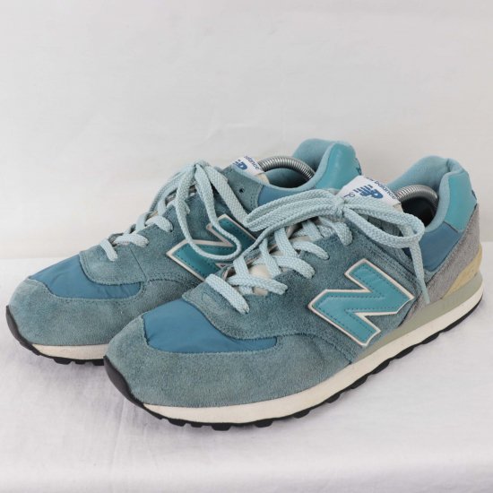 中古】New Balance(ニューバランス)メンズ574【28.0cm】青ブルーグレー