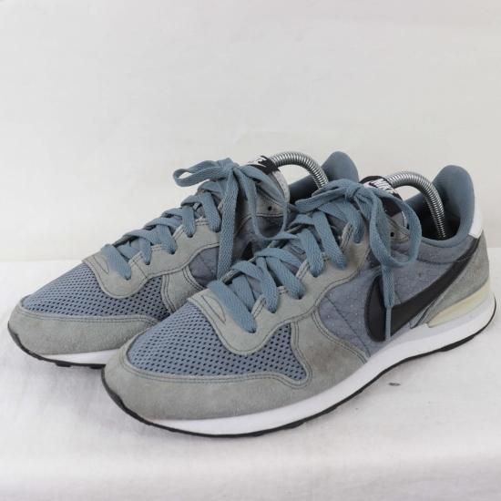 【J.S】NIKE インターナショナリスト サイズ27.5cm ナイキ 美品】NIKE インターナショナリスト グレー ウイメンズ 27 5cm