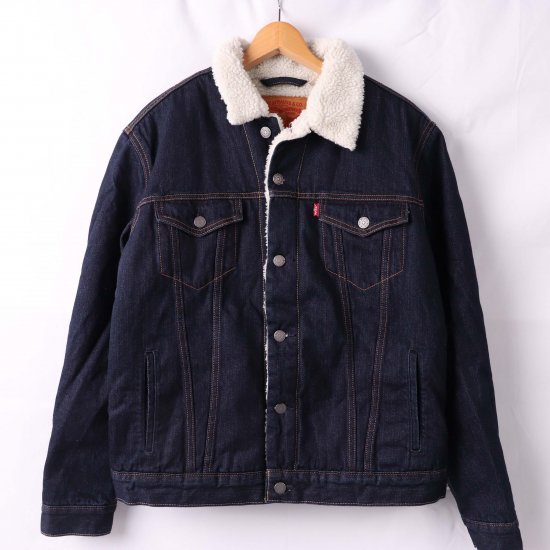 中古】Levi's(リーバイス)メンズM【デニムボアジャケット】トラッカー